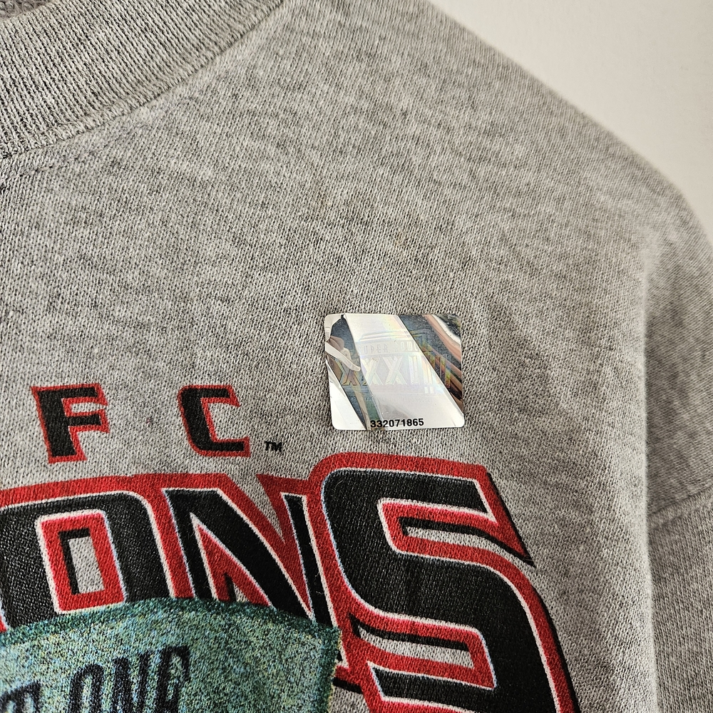 NWT Vintage Starter Atlanta Falcons 1998 NFC Champions Crewneck Made in USA - Picture 3 of 11